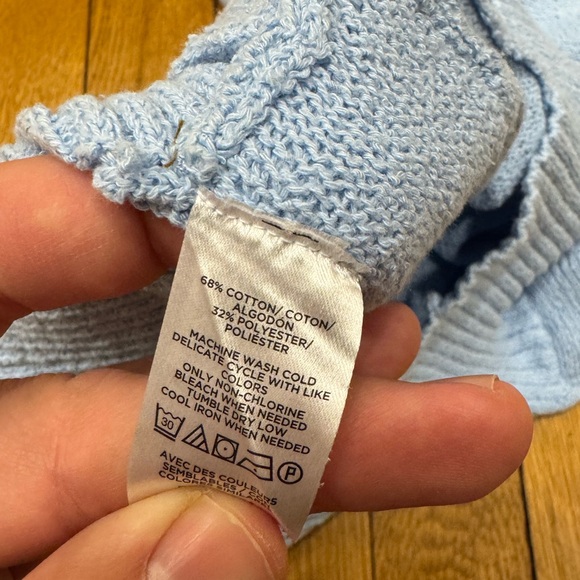 Ann Taylor Factory Light Blue Sleeveless Sweater - Picture 4 of 5